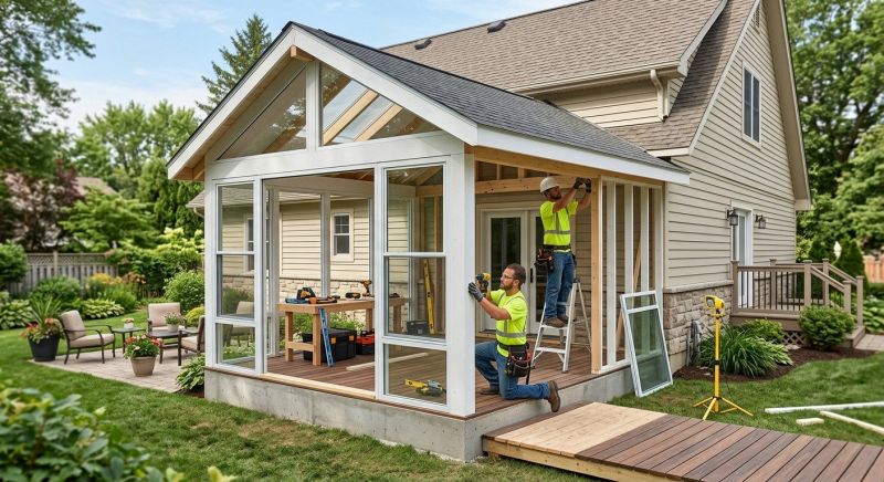 Deck Enclosure Construction in Dallas, TX