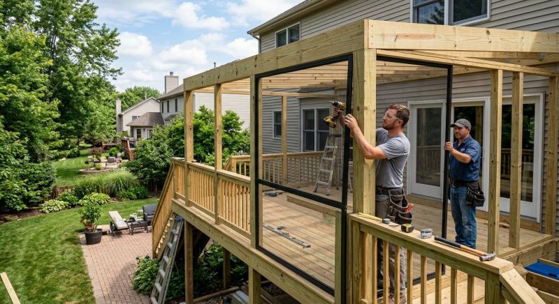 Lanai Enclosure Installation in Nashville, TN