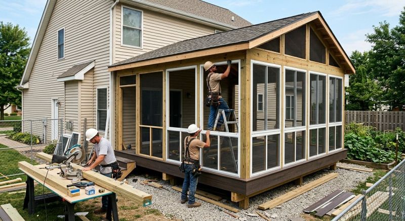 Porch Enclosure Installation in Nashville, TN